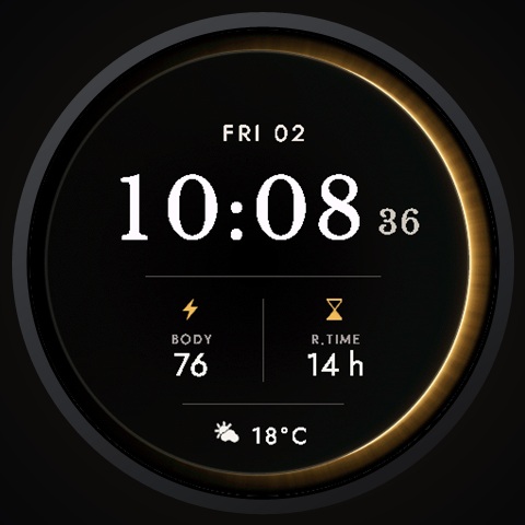 Helios - Eclipse Digital Watch Face · Screenshot 0