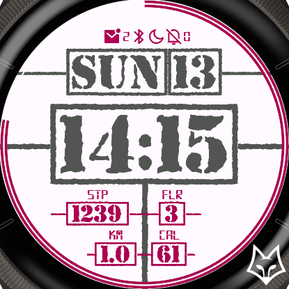 Time Stamper Watch Face · Screenshot 1
