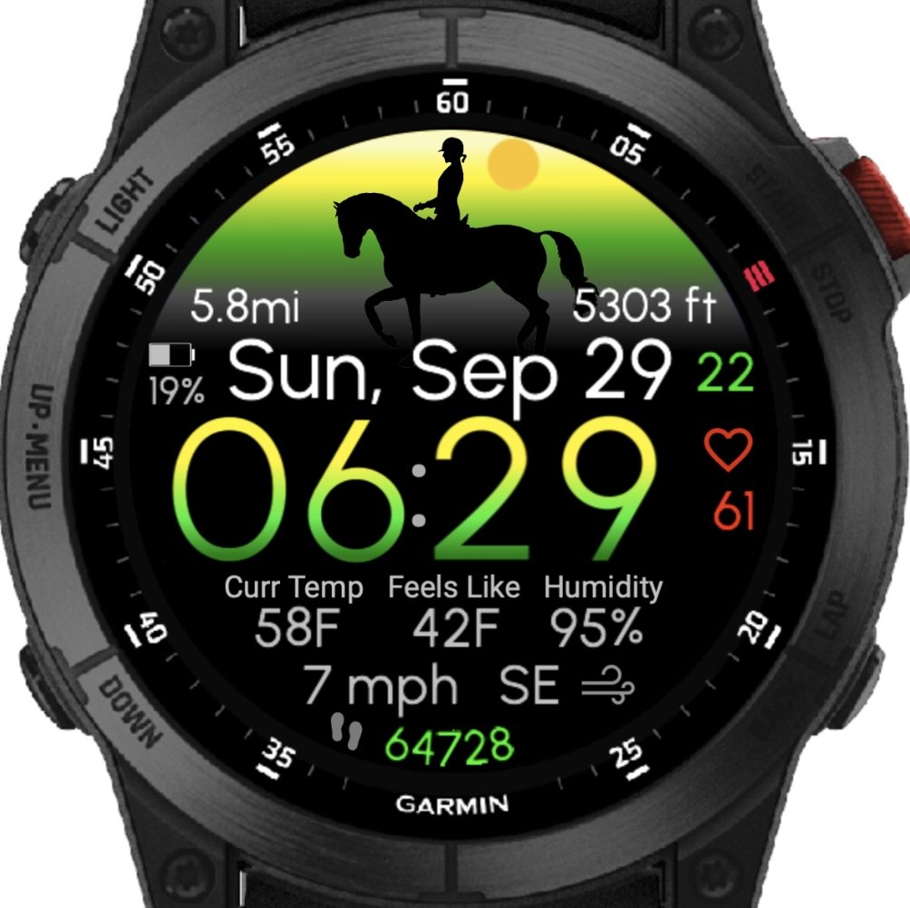 Explore: Horse Riding (Garmin Weather) · Screenshot 1