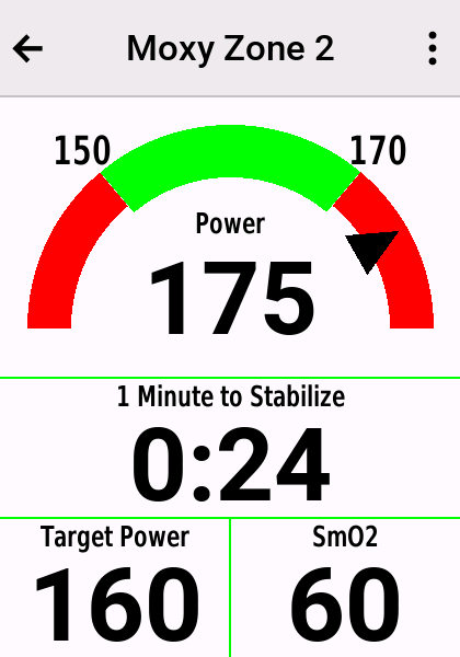 Moxy Cycling Zone 2 · Screenshot 1