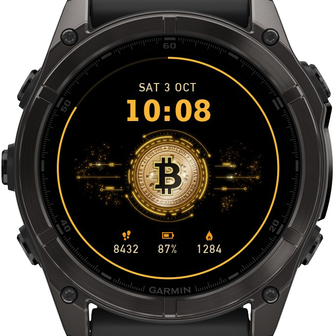 Bitcoin HUD Crypto BTC Live Watch Face · Screenshot 2