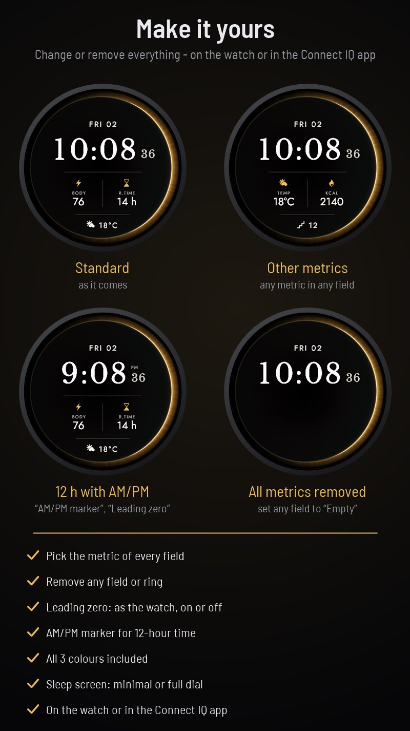 Helios - Eclipse Digital Watch Face · Tangkapan skrin 2