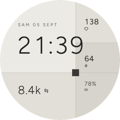 Bojagi - Colorblock Analog Watch Face · Screenshot 1