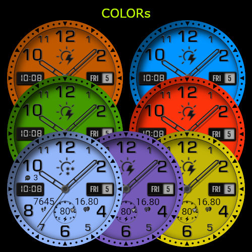Dynamic Color Face · Screenshot 0