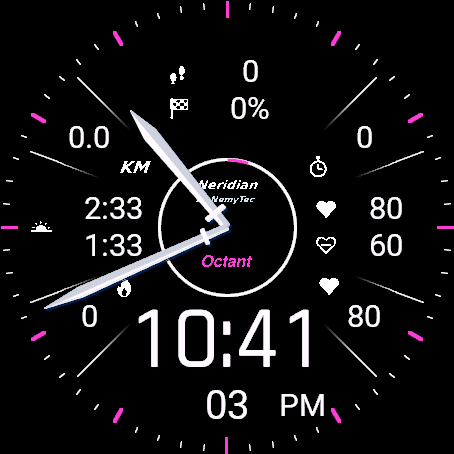 Neridian Octant - analog watch watch with multipe · Screenshot 2