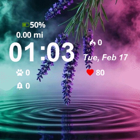 Purple Flower Floating Water · Screenshot 1