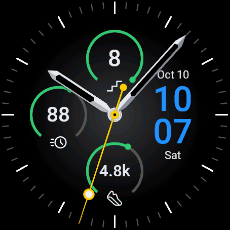 UltraTap Modern - Clean, simple, analog watch face · Screenshot 4