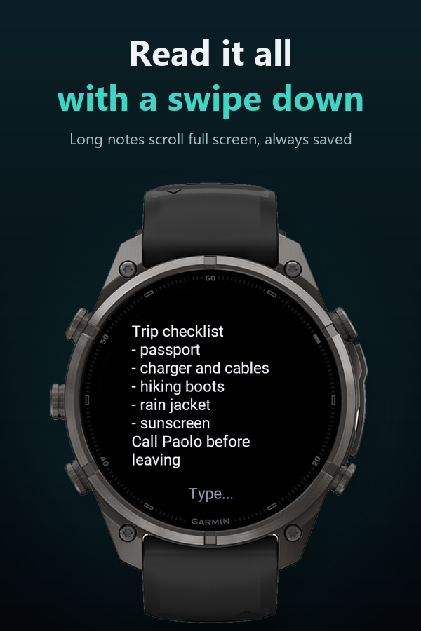 CatchIt – quick notes on your wrist · Screenshot 2