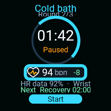 Sauna & Cold Bath Trial · Screenshot 1