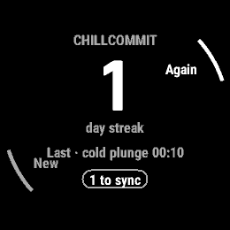 ChillCommit: Ice Bath & Sauna · Snímek obrazovky 0