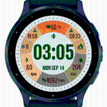 Retro Warm Fitness Dial · Screenshot 1
