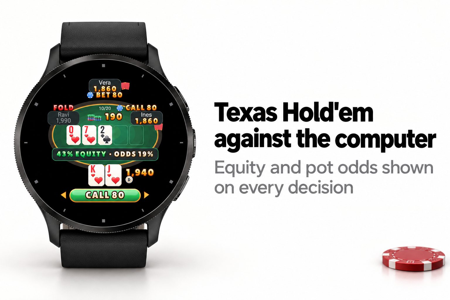 Poker - Texas Hold'em with AI coach · Screenshot 0