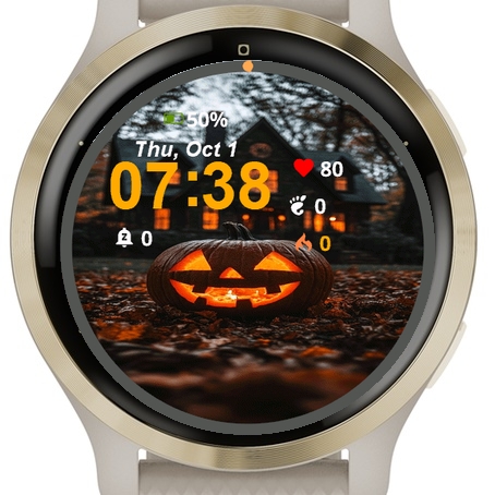 Halloween Pumpkin Sitting Leaves · Screenshot 0
