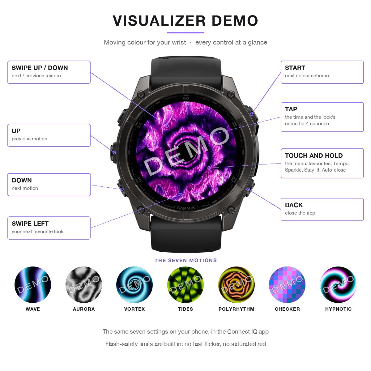 VISUALIZER Demo — Free Moving Color · Screenshot 2