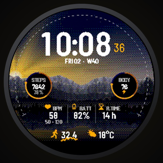 Summit - Living Mountain Day & Night Watch Face · Screenshot 3