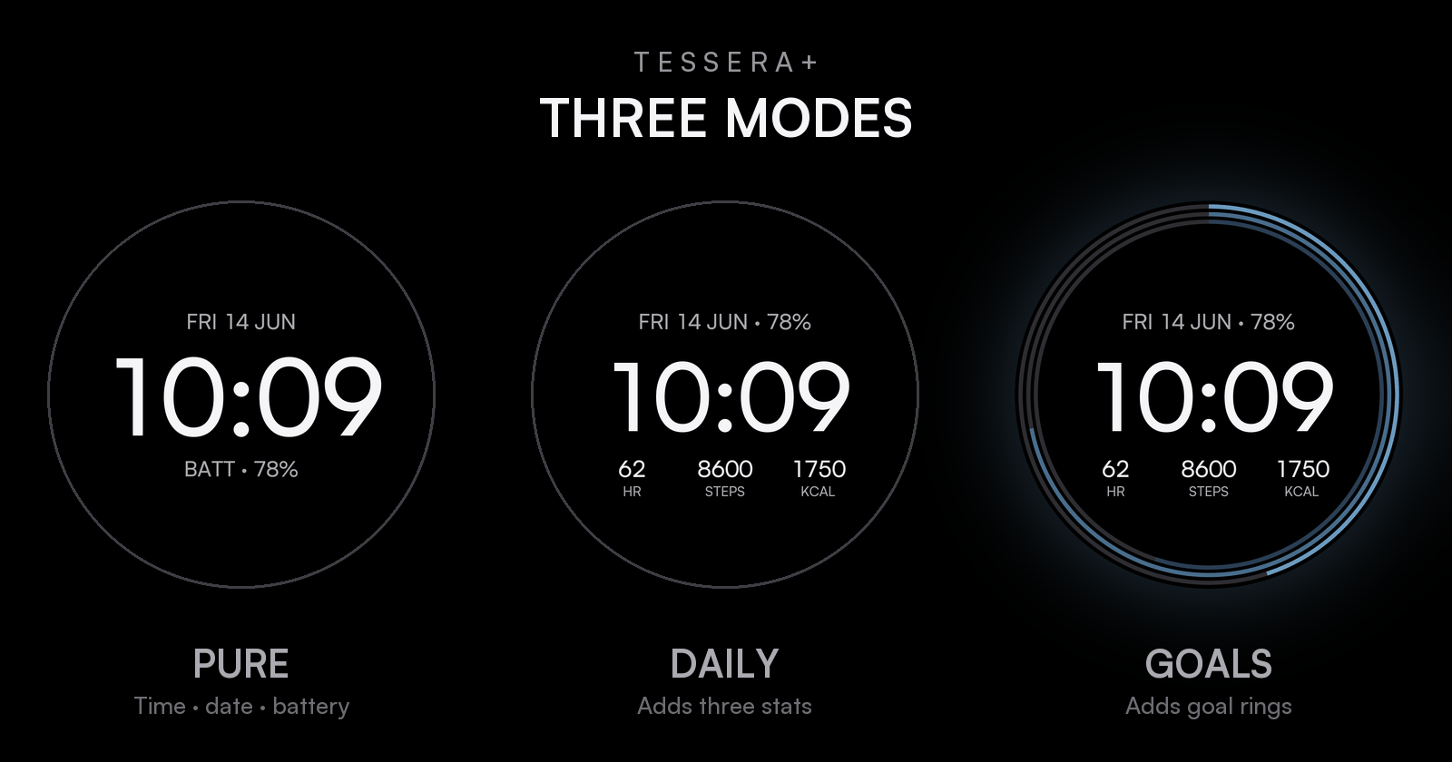 Tessera+ | Minimalist Watch Face · Screenshot 0
