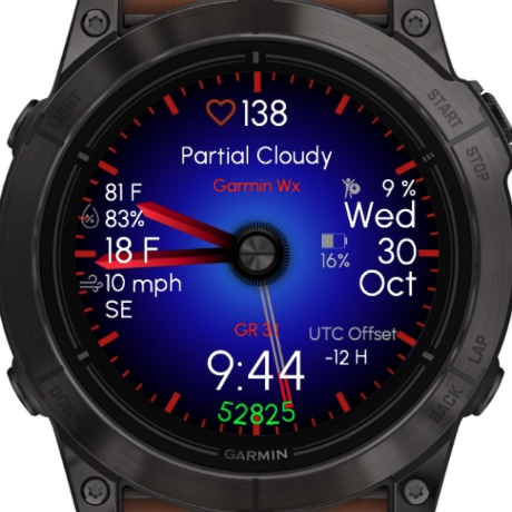 Gradient Red - Garmin Weather · Screenshot 2