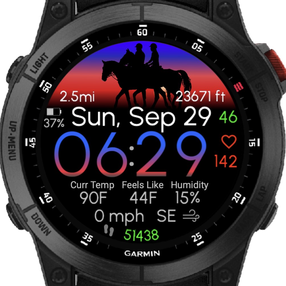 Explore: Horse Riding (Garmin Weather) · Screenshot 0