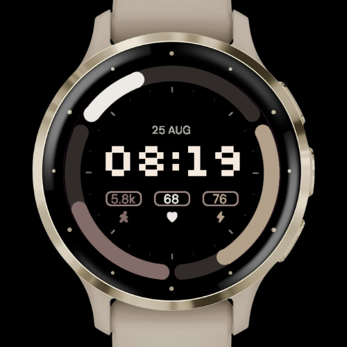 Oat Latte - Minimal Beige Watch Face · Screenshot 0