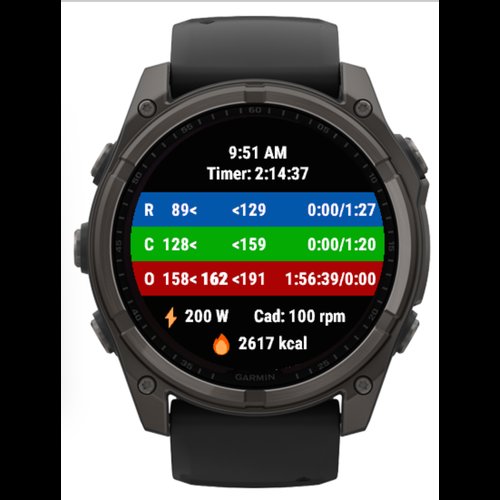 nof1 Morpheus Zones, Power+Cadence+kCal Data Field screenshot 1