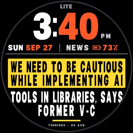 Breaking News Lite – Free Newspaper Watch Face · Screenshot 3