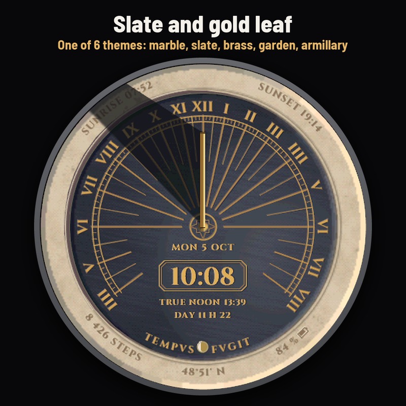 Astra Sundial Pro – 动态日晷表盘 · Screenshot 2