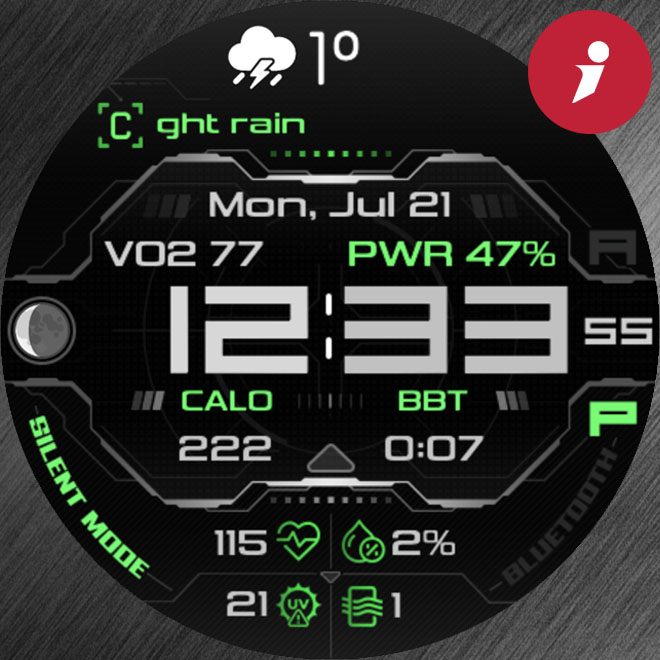 iFacer - O001 - Open Weather Map Data (OWM) · Screenshot 3