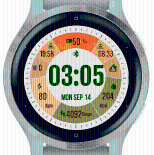 Retro Warm Fitness Dial · Screenshot 0