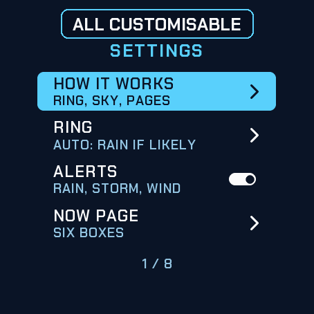SKYRING — Weather Sky & 12-Hour Forecast Ring · Screenshot 3