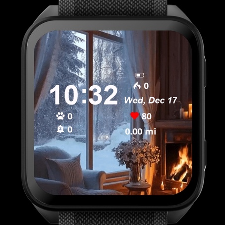 Cozy Winter Cabin Fireplace · Screenshot 0