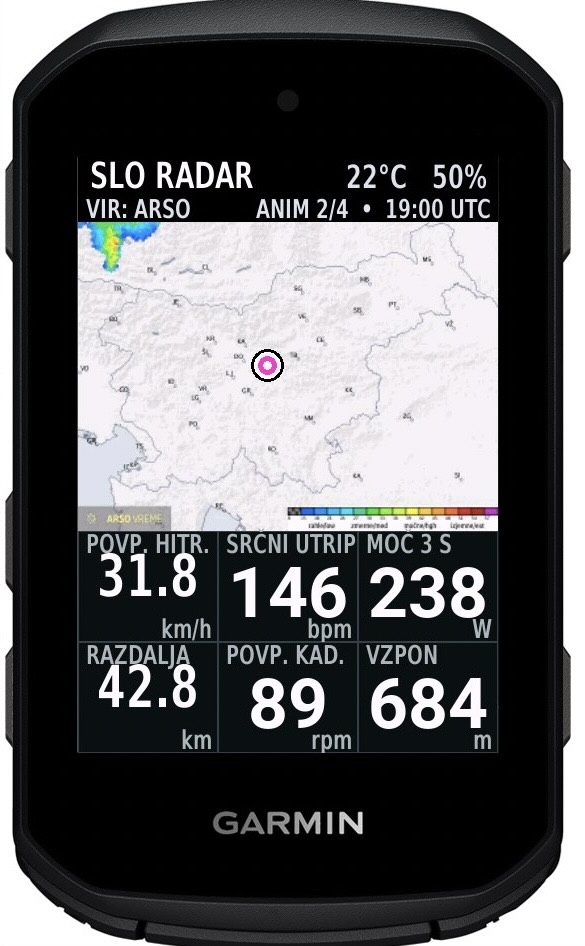 SLO Radar + WIND · Screenshot 1