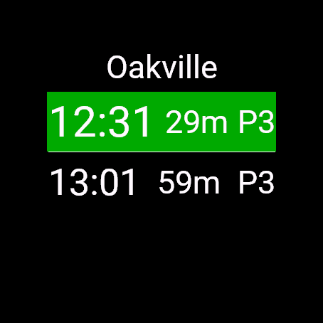 Go Train Tracker · Screenshot 1