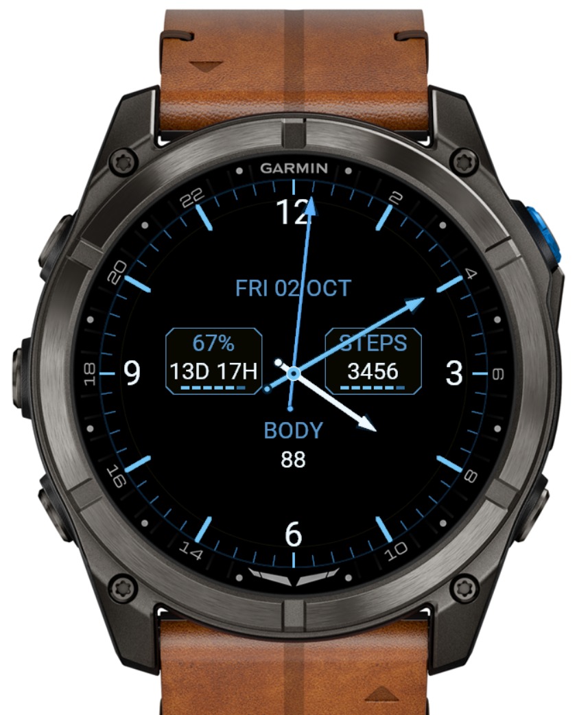 N13 Legacy - Heritage Analog Data Watch Face · Screenshot 1