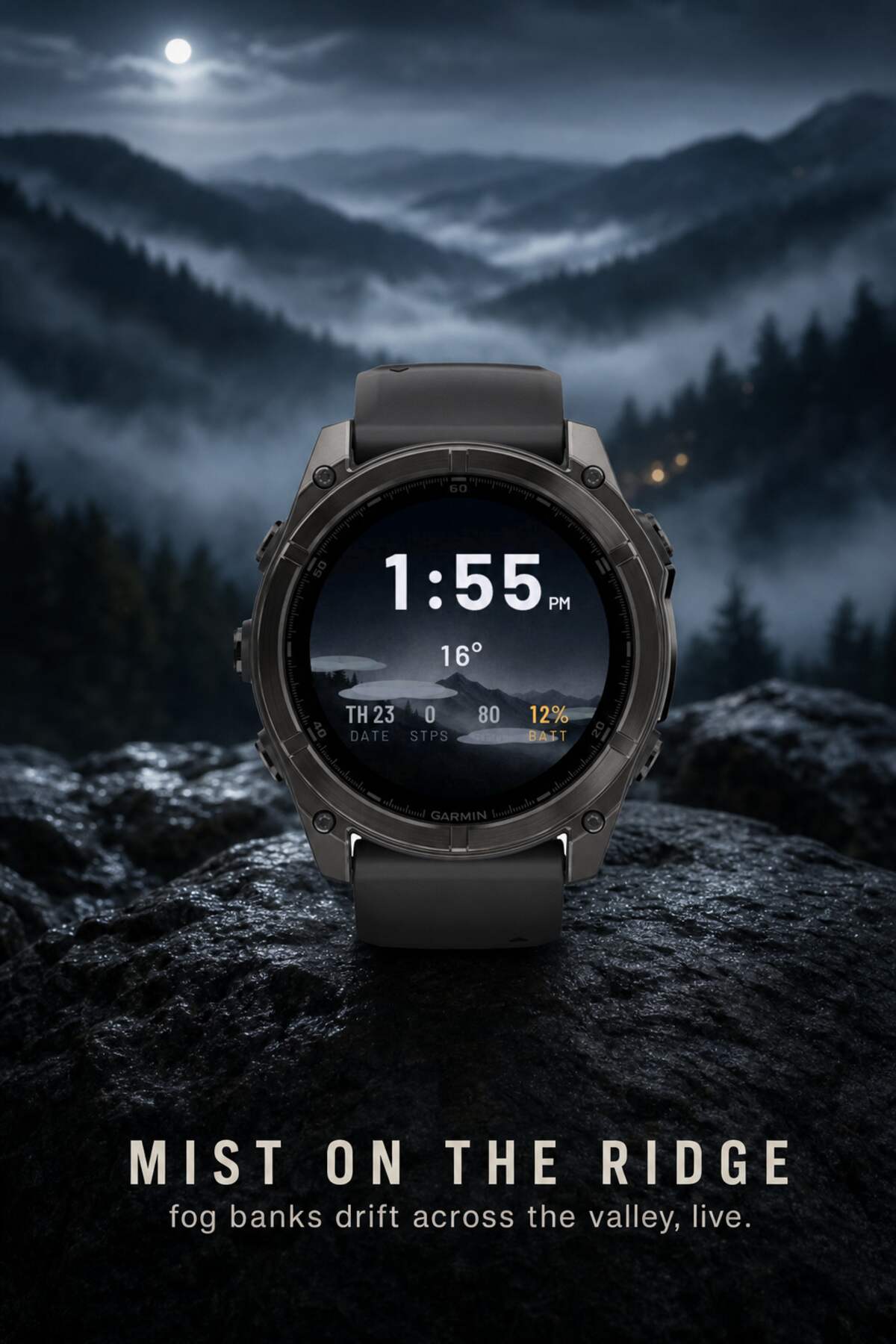 Weather Peaks (Free Trial) - Weather Watch Face · Screenshot 1