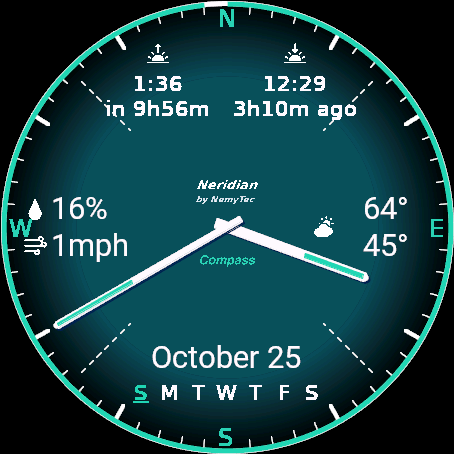 Neridian Compass Pro – den analoge urskiven · Skjermbilde 1