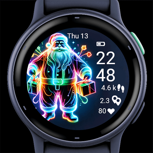 Christmas Neon Santa G · Screenshot 4