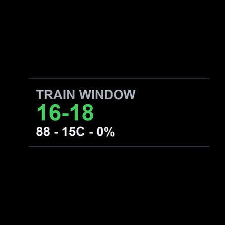 Best time windows to train · Screenshot 4