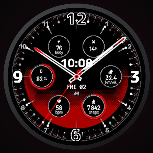 BloodMoon - Planets Watch Face · Screenshot 3