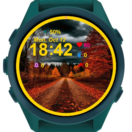 Autumn Road Red Leaves Ground · Screenshot 0