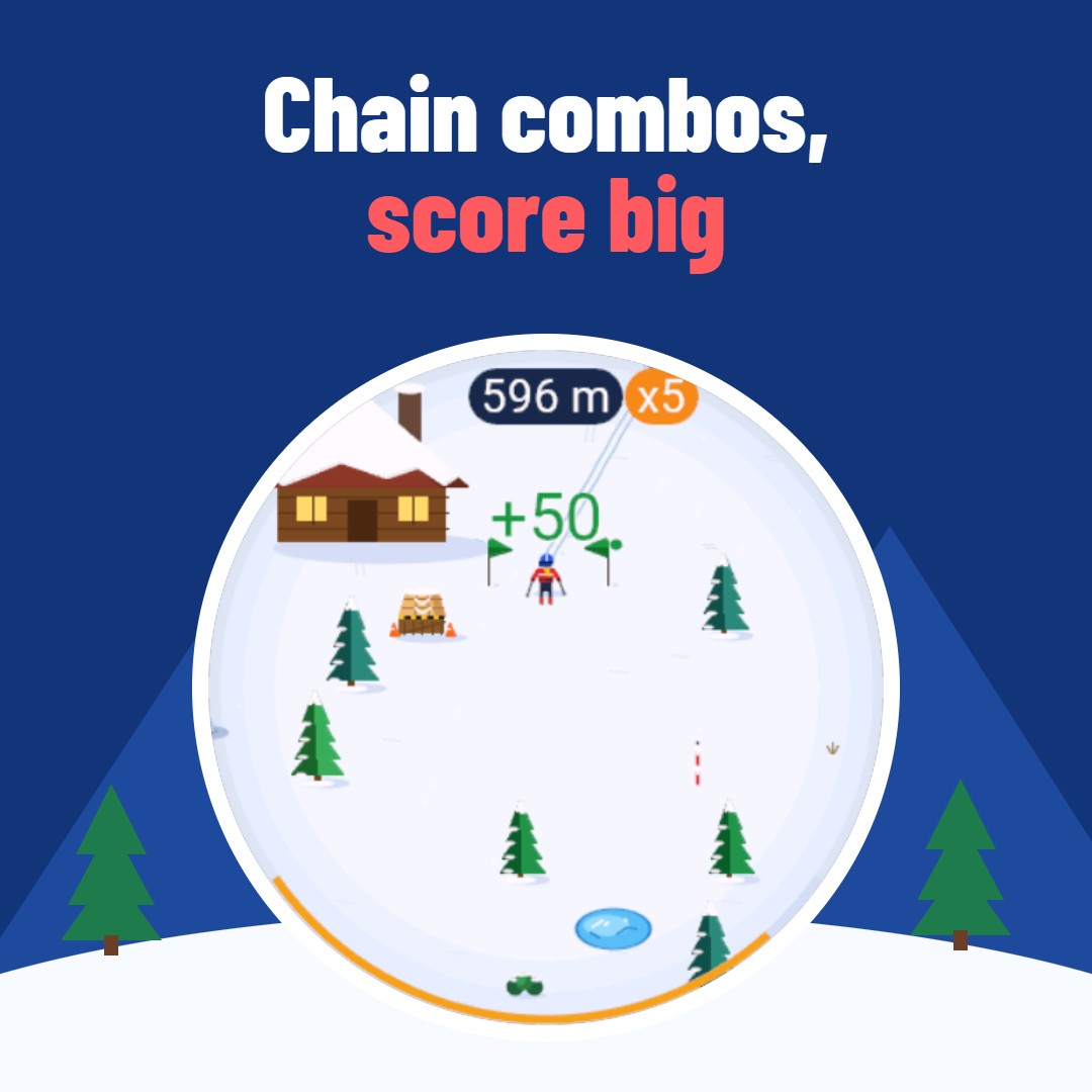 Ski Game: Yeti Chase · Screenshot 1