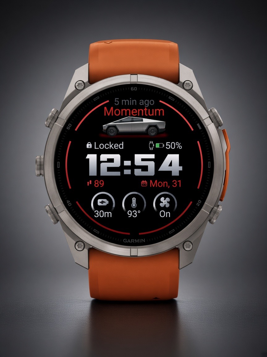 Tesla Watch Face · Screenshot 2