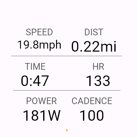 Cairn Cycle - Cycling Data Field: Speed & Power · Screenshot 0