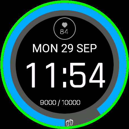 StepsGoal Watchface – Keep track of your steps · Screenshot 0