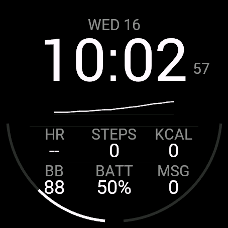 Overwatch - Data Watch Face for Running & Hiking · Screenshot 0