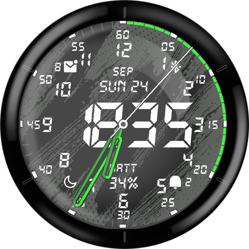 Just Simple Analog Numbers Digital Gen3 · Screenshot 1