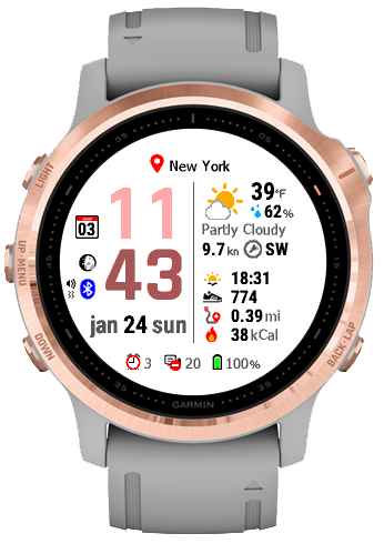 Neat Weather watchface · Screenshot 1