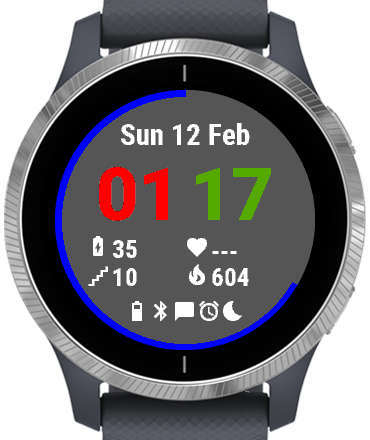 Modern Digital Watch Face · Screenshot 1