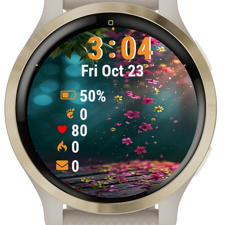 Teddy Bear Sitting Bench Garmin watch face preview