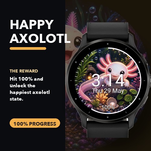 Axoglow (Cute Goal Based Pet Axolotl) · Screenshot 1