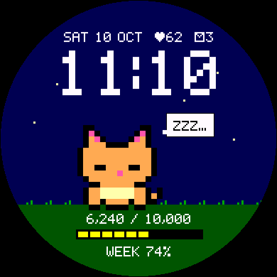 Step Pet Watch Face - Pixel Virtual Pet · Screenshot 3